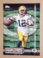 Aaron Rodgers / Paul Hornung 2015 Topps Past and Present Performers Series Mint Card #PPP-RH
