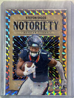 Stefon Diggs 2024 Panini Mosaic Silver Prizm Notoriety Series Mint Card #7