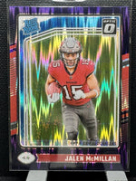 Jalen McMillan 2024 Donruss Optic Purple Shock Rated Rookie Series Mint Card #239