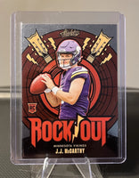 J.J. McCarthy 2024 Panini Absolute Rock Out Series Mint Rookie Card #RO-JMY