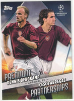 Dennis Bergkamp Cesc Fabregas 2022 2023 Topps Uefa Premium Partnerships Series Mint Card #PP-6