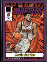 Devin Booker 2023 2024 Donruss Net Marvels Purple Press Proof Series Mint Card #5