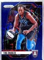 Tina Charles 2024 2025 Panini Prizm WNBA Blue Velocity Prizm Series Mint Card #36