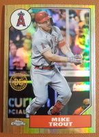Mike Trout 2022 Topps Chrome Baseball 35th Anniversary Series Mint Card #87BC-1