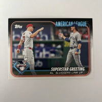 Mike Trout Bobby Witt Jr. 2024 Topps Superstar Greeting Series Mint Card #413