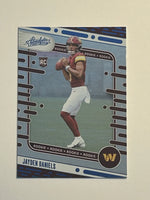 Jayden Daniels 2024 Panini Absolute Blue Parallel Foil Series Mint Rookie Card #102