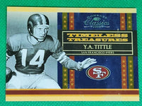 Y.A. Tittle 2008 Donruss Classics Timeless Treasures Series Mint Card #TT-1 1,000 Made