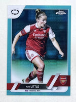 Kim Little 2022 2023 Topps Chrome Women's UEFA Aqua Prizm Series Mint Card #10