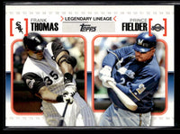 Frank Thomas and Prince Fielder 2010 Topps Legendary Lineage Series Mint Card #LL20