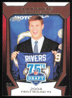 Philip Rivers 2010 Topps Football Draft 75th Anniversary Series Mint Card #75DA-38