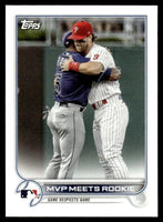 Bryce Harper and Wander Franco 2022 Topps MVP Meets Rookie Series Mint Card #367