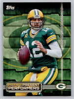 Aaron Rodgers / Brett Favre 2015 Topps Past and Present Performers Series Mint Card #PPP-RF