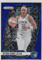 Myisha Hines-Allen 2024 2025 Panini Prizm WNBA Blue Velocity Prizm Series Mint Card #20