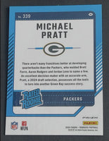 Michael Pratt 2024 Donruss Optic Rated Rookies Preview Pink Series Mint Rookie Card #339