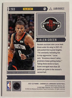 Jalen Green 2021 2022 Panini Chronicles Luminance Series Mint Rookie Card #263
