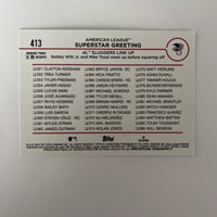 Mike Trout Bobby Witt Jr. 2024 Topps Superstar Greeting Series Mint Card #413