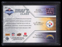 Eli Manning / Ben Roethlisberger / Philip Rivers 2009 Upper Deck Draft Edition Draft Class 2001 Mint Card #291