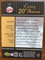 Harmon Killebrew 2001 Upper Deck Hall of Famers 20th Century Showcase Mint Card #S3