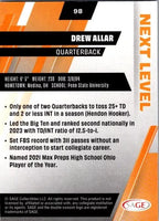 Drew Allar 2025 Sage Next Level Series Mint Silver Version Rookie Year Card #98