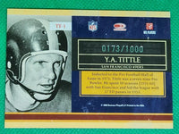 Y.A. Tittle 2008 Donruss Classics Timeless Treasures Series Mint Card #TT-1 1,000 Made
