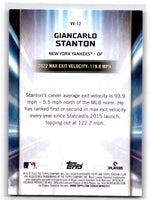 Giancarlo Stanton 2023 Stadium Club Virtuosos of Velocity Series Mint Card #VV-12