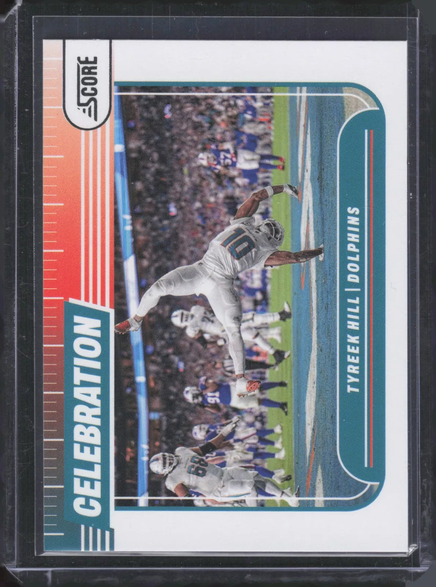 tyreek hill graded card Tyreek Hill 2024 Score Celebration Series Mint Card #C-THL