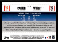 Gary Carter and David Wright 2010 Topps Legendary Lineage Series Mint Card #LL18
