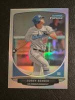 Corey Seager 2013 Bowman Chrome Mini Cream Of The Crop Refractor Series Mint Card #CC-LAD1
