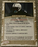 Jaquan Brisker 2022 SAGE Artistry Red Autograph Series Mint Rookie Card #A-JB