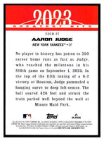 Aaron Judge 2024 Topps 2023 Greatest Hits Mint Insert Card #23GH-27
