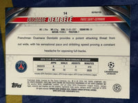 Ousmane Dembele 2023 2024 Topps Chrome UEFA Club Competitions Refractor Series Mint Card #14