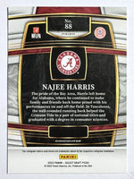 Najee Harris 2022 Panini Select Draft Picks Red Lazer Series Mint Card #88