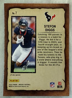 Stefon Diggs 2024 Panini Mosaic Silver Prizm Notoriety Series Mint Card #7