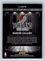 Damian Lillard 2018 2019 Panini NBA Hoops Lights Camera Action Series Mint Card #LCA12