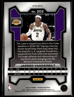Jarred Vanderbilt 2023 2024 Panini Prizm Cracked Ice Series Mint Card #202