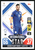 Konstantinos Laifis 2022 2023 TOPPS Match Attax International Stars Series Mint Card #IS92
