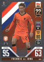 Frenkie de Jong 2022 2023 TOPPS Match Attax Nations League Series Mint Card #CD22