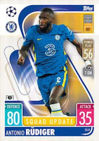 Antonio Rudiger 2021 2022 Topps Match Attax Squad Update Series Mint Card #SU8
