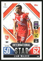 Liam Walker 2022 2023 TOPPS Match Attax International Stars Series Mint Card #IS89