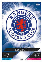 Rangers FC 2022 2023 TOPPS Match Attax UCL Team Badge Series Mint Card #379