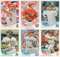 2013 Topps Opening Day Baseball Series Complete 220 Card Set With Stars and Rookies