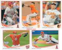 2013 Topps Opening Day Baseball Series Complete 220 Card Set With Stars and Rookies