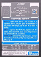 2005 2006 Bowman Basketball Series Complete Mint Set with Rookies and Stars including Chris Paul, Lebron James, Kobe Bryant and Christie Brinkley Plus