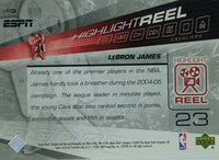 2005 2006 Upper Deck ESPN Highlight Reel Insert Set with Michael Jordan, Kobe Bryant and Lebron James Plus