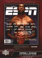 2005 Upper Deck ESPN Magazine Covers Insert Set with Tom Brady and Brett Favre plus