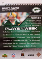 2005 Upper Deck ESPN Plays of the Week Insert Set with Roethlisberger, Favre and Manning Plus