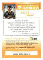 2005 Upper Deck ESPN Insider Playmakers Complete Mint Insert Set with Brett Favre