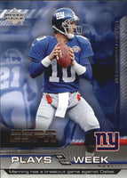 2005 Upper Deck ESPN Plays of the Week Insert Set with Roethlisberger, Favre and Manning Plus