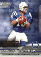 2005 Upper Deck ESPN Plays of the Week Insert Set with Roethlisberger, Favre and Manning Plus