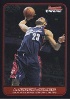 2006 2007 Bowman Chrome Basketball 125 Card Set with LaMarcus Aldridge Rookie plus Kobe Bryant, Lebron James and Other Stars